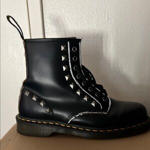 Dr. Martens Black Boots with Silver Studs